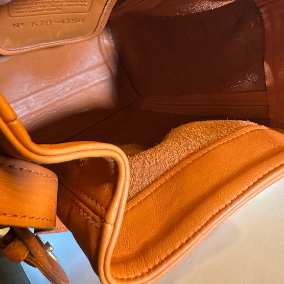 Vintage Coach tangerine Leather Soho Buckle Bag 4156 - Picture 5 of 7